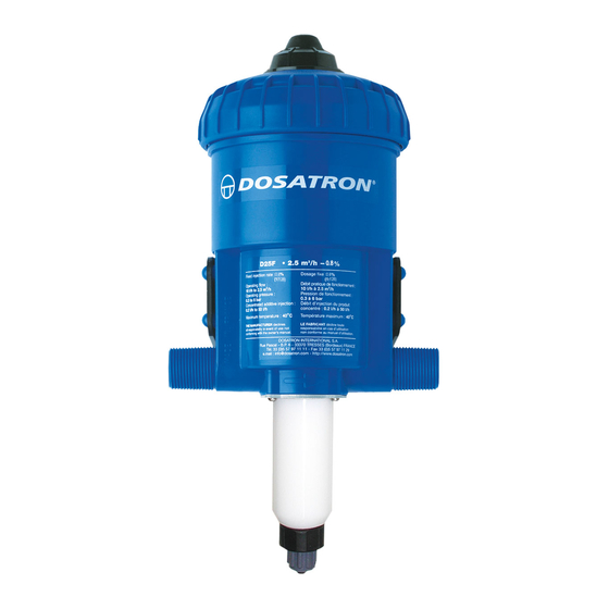 dosatron D25F-11 GPM Manual