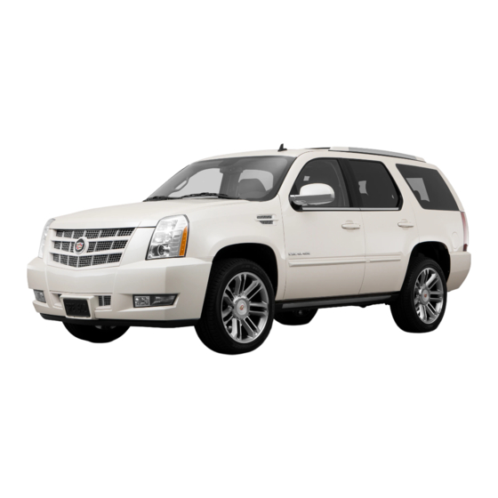 Cadillac Escalade ESV 2014 Owner's Manual