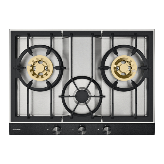 Gaggenau VG273320HK Instruction Manual