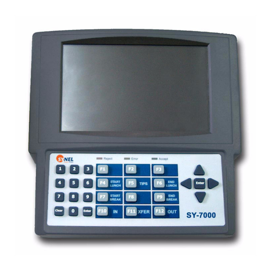Synel SY-7000 series Manual