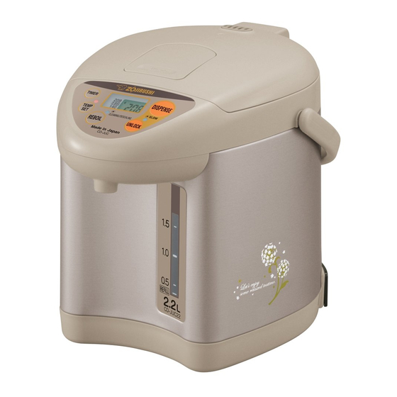 ZOJIRUSHI CDJUC22 OPERATING INSTRUCTIONS MANUAL Pdf Download ManualsLib