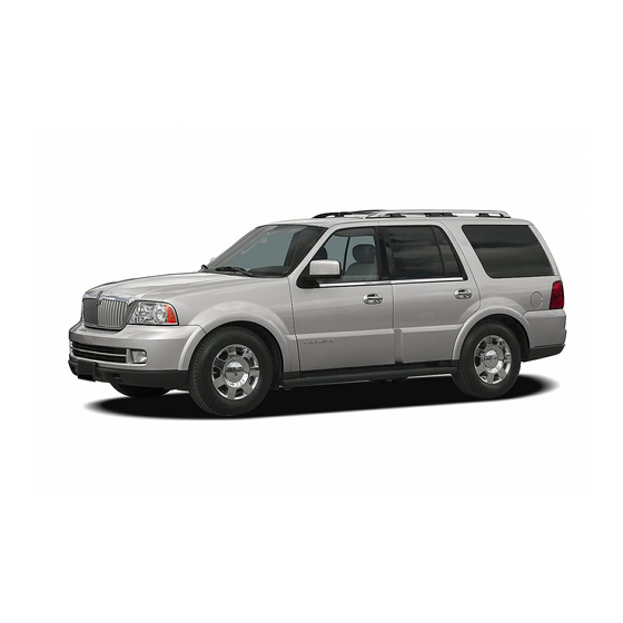 Lincoln 2005 Navigator Owner's Manual