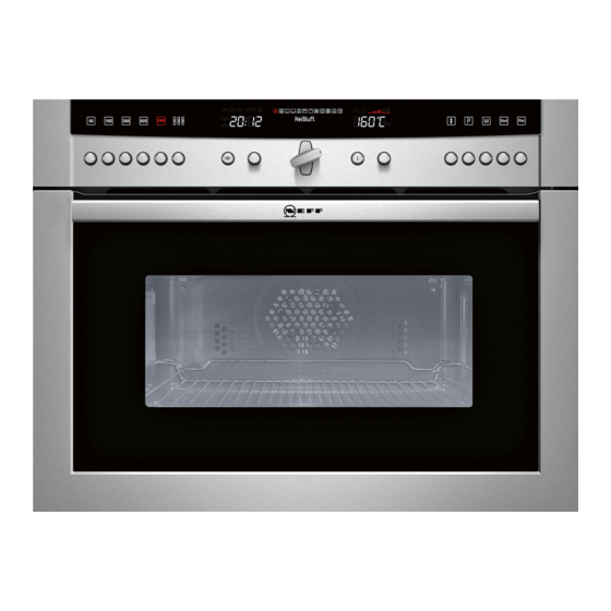 neff integrated combination microwave oven