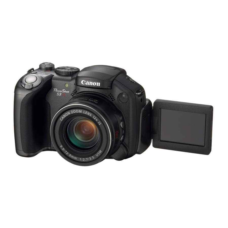 CANON POWERSHOT S3 IS USER MANUAL Pdf Download ManualsLib
