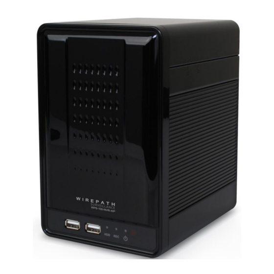 WIREPATH SURVEILLANCE WPS100NVR4IP INSTALLATION AND USER MANUAL Pdf