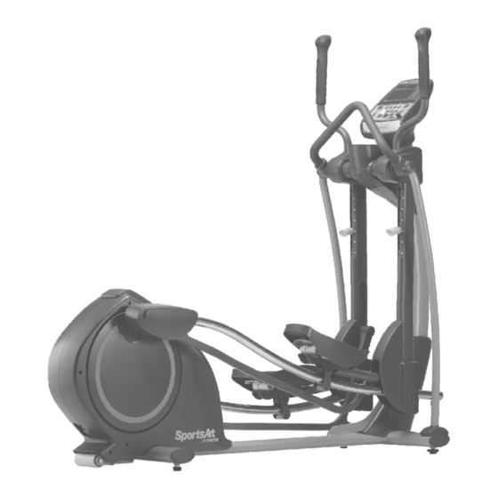 SPORTSART FITNESS E822 ELLIPTICAL OWNER'S MANUAL Pdf Download ManualsLib