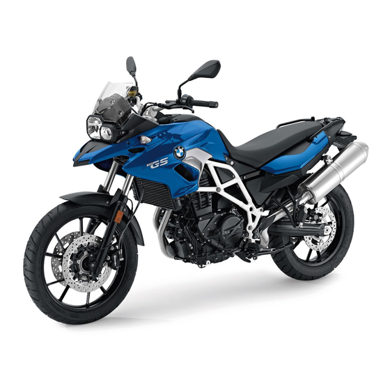 BMW F 700 GS RIDER'S MANUAL Pdf Download | ManualsLib