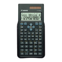 Canon F-715SG Instruction
