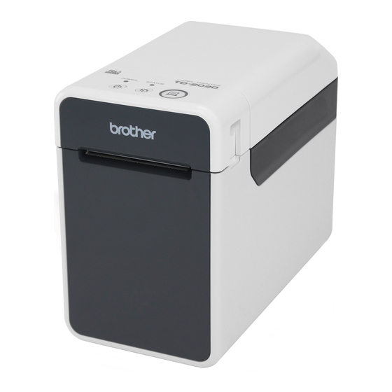 Brother TD-2020 Service Manual