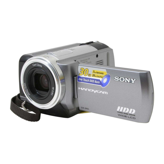 Sony DCR-SR40 Handycam Operating Manual