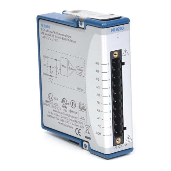 National Instruments NI 9203 Calibration Procedure