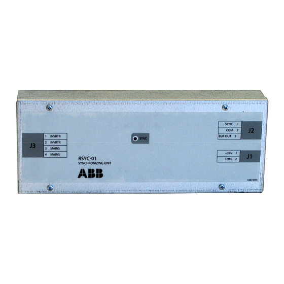 ABB RSYC-01 User Manual