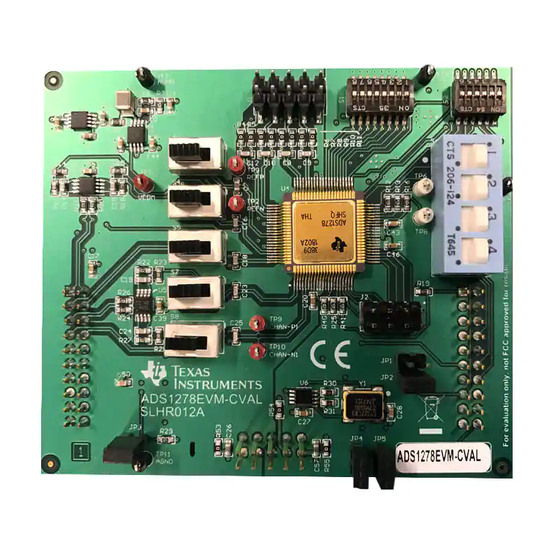 Texas Instruments ADS1278EVM-CVAL User Manual