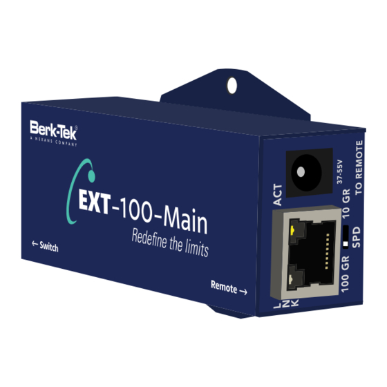 Leviton Berk-Tek EXT-100 Quick Install Manual
