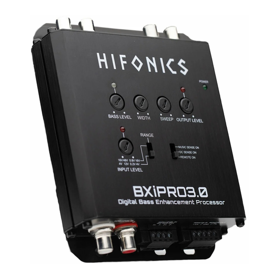 Hifonics BXiPRO3.0 Manuals