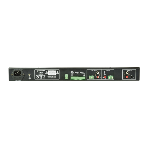 Avsl adastra DM-8 User Manual