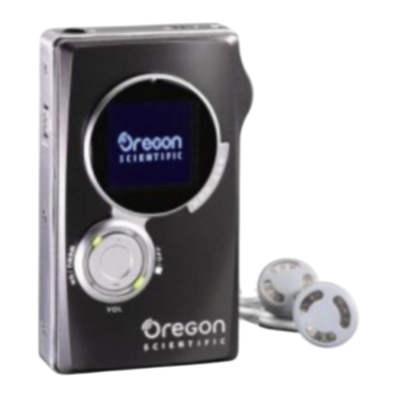 Oregon Scientific MP306 User Manual