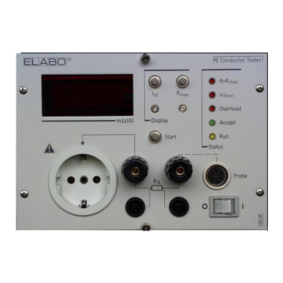 ELABO 90-4F Conductor Continuity Tester Manuals