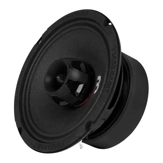 Bass Habit ELITE SE165CX Coaxial Speaker Manuals