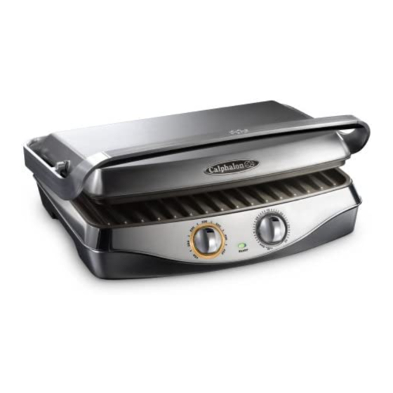 Calphalon HE600CG Removable Plate Grill Manuals