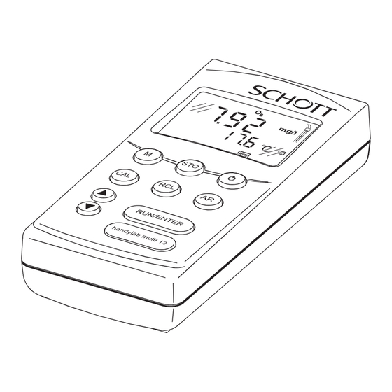SCHOTT handylab multi 12 Operating Manual