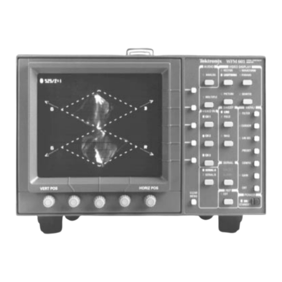 Tektronix WFM601 Service Manual