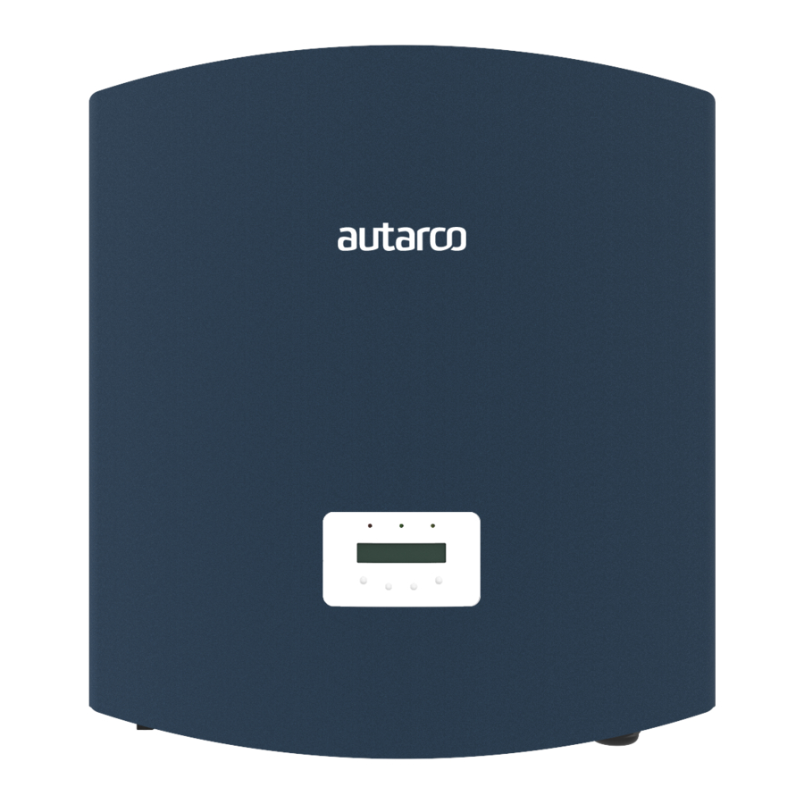 Autarco UX Series Installation And Operation Manual