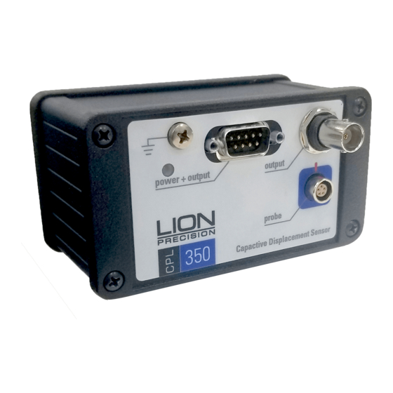 Lion Precision CPL350 User Manual