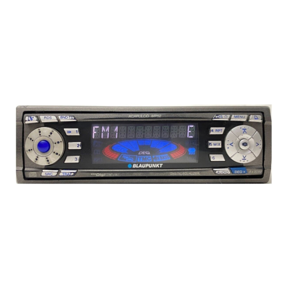 Blaupunkt Acapulco MP52 Operating Instructions Manual