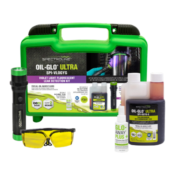 Spectroline OIL-GLO ULTRA Instruction Manual