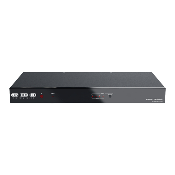 syscomtec SCT-SWKVM411-H2U3 User Manual