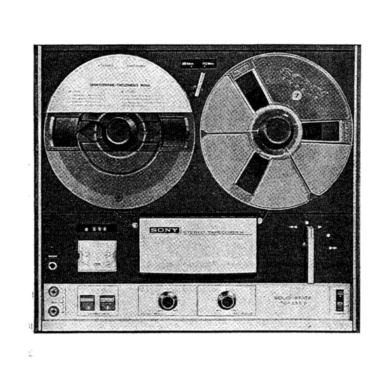 Sony TC-252 D Manuals
