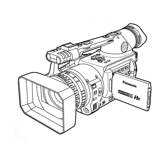 Panasonic P2 AG-HVX200P Manuals