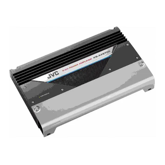 JVC KSAX5700 - Amplifier Manuals