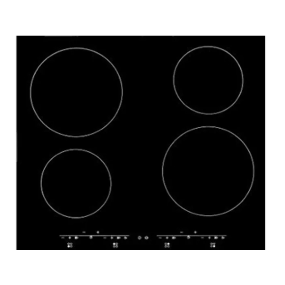 User Manuals: Bellini BI64T Induction Cooktop