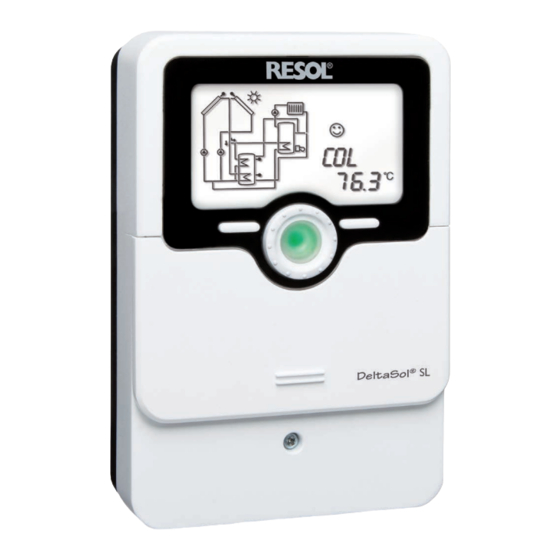 Resol DeltaSol SL Manual