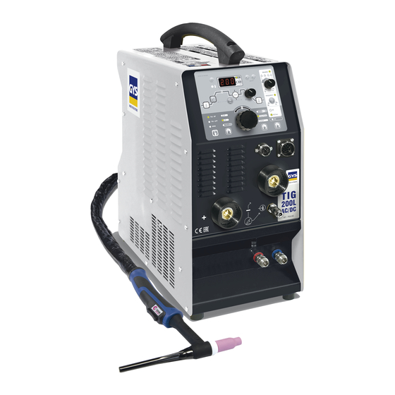 GYS TIG 200 AC/DC HF FV Manual