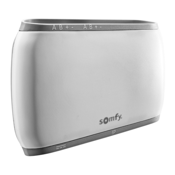SOMFY animeo Connect 1860312 Installation Manual