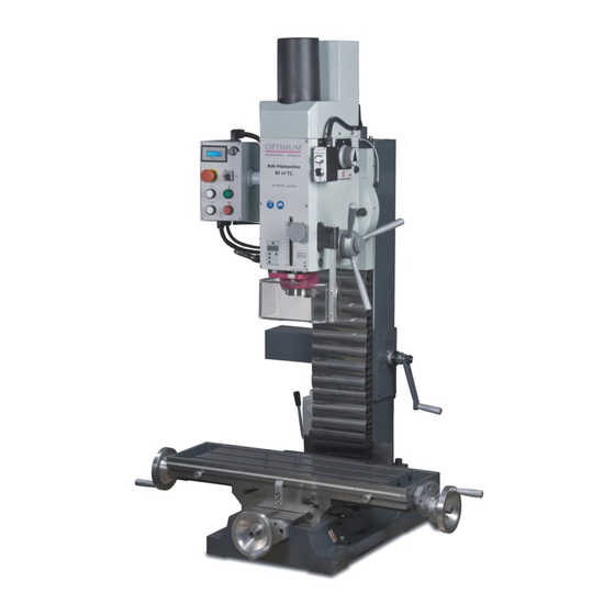 OPTIMUM Maschinen OPTImill Bf 46Vario Operating Manual