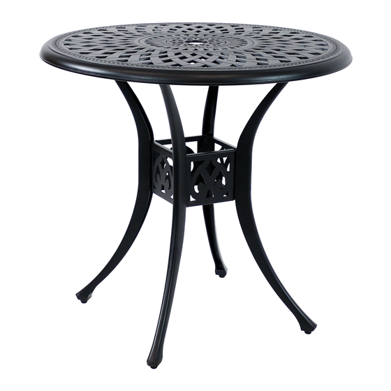 SUNNYDAZE DECOR SIGONELLA CAST ALUMINUM TABLE YUK-267 ASSEMBLY ...