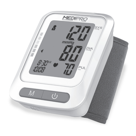 PRODA MEDIPRO MP-BPW Pressure Monitor Manuals