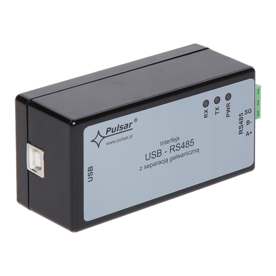 Pulsar USB-RS485 Quick Start Manual