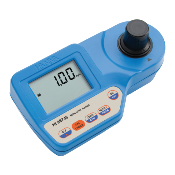 Hanna Instruments HI96746C Instruction Manual