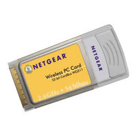 Netgear WG511v1 - 54 Mbps Wireless PC Card 32-bit CardBus Installation Manual