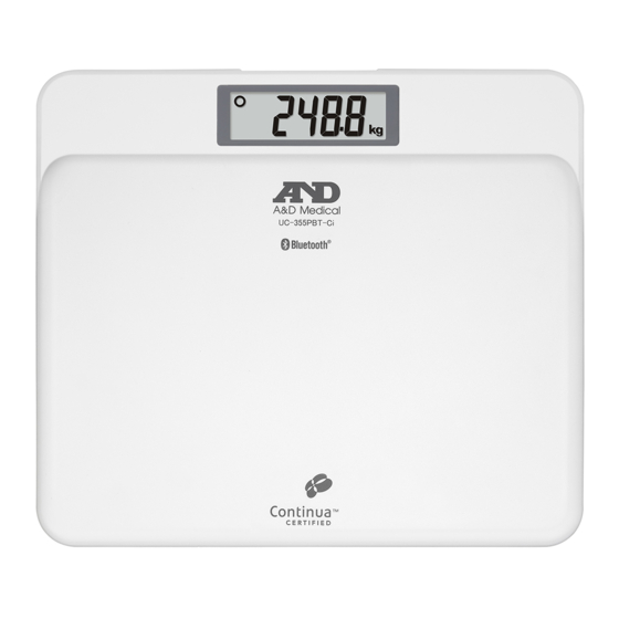 A&D UC-355PBT-Ci Instruction Manual