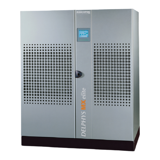 socomec DELPHYS MX Installation And Operating Manual