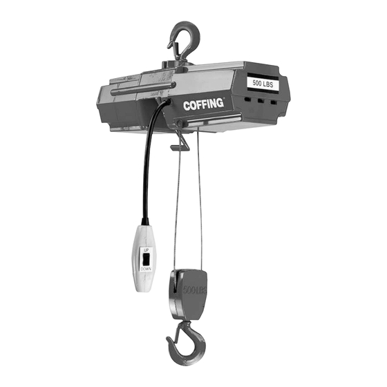 Coffing Hoists EMW Series Operating, Maintenance & Parts Manual