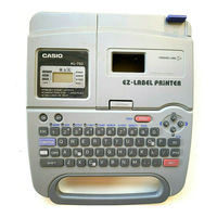 Casio KL 750B - 2 Line Label Printer Owner's Manual