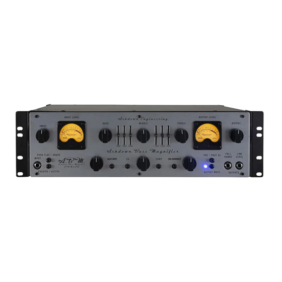 Ashdown ABM-DUAL VU RACK User Manual