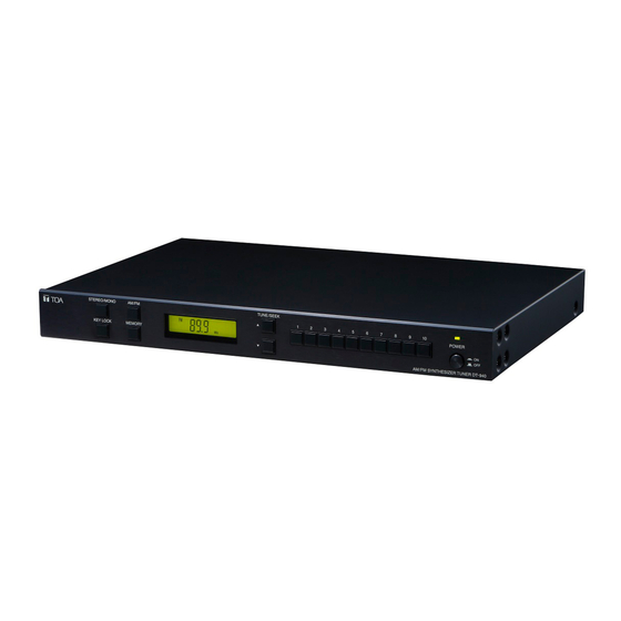 Toa DT-940UL Operating Instructions Manual